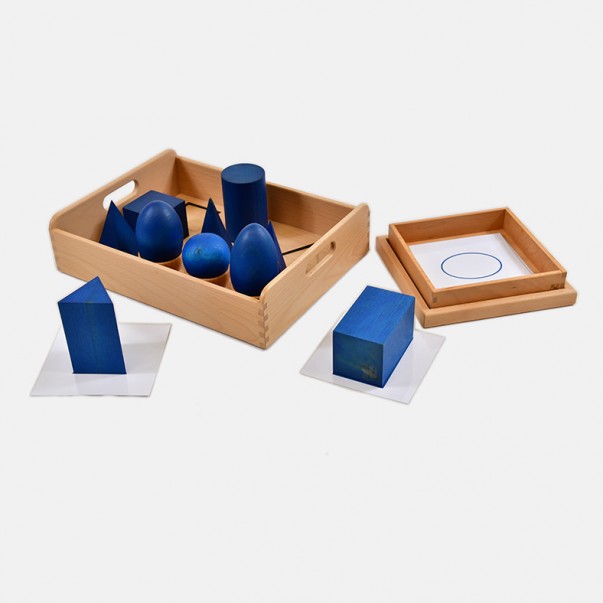 SOLIDI GEOMETRICI PICCOLI CON VASSOIO