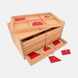 COFANETTO DELLE FIGURE GEOMETRICHE ROSSE
