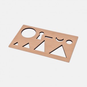 MASCHERINA IN LEGNO PER TRACCIARE I SIMBOLI GRAMMATICALI