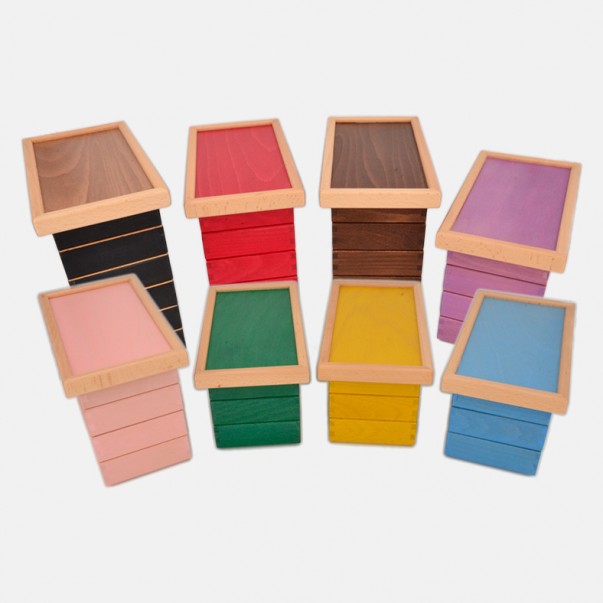33 SCATOLE COLORATE PER I CARTELLINI GRAMMATICALI