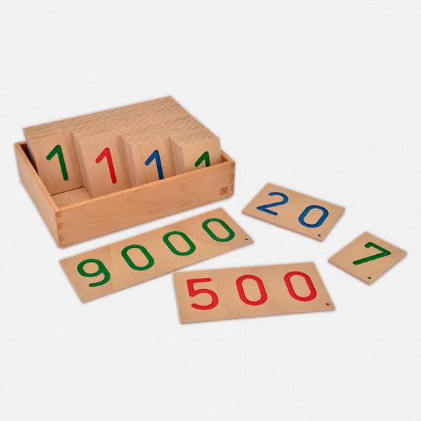 CARTELLI GRANDI IN LEGNO DEI NUMERI 1-9000 CON SCATOLA