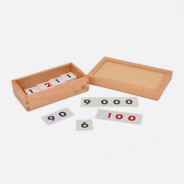 CARTELLI PICCOLI DEI NUMERI 1-9000 CON SCATOLA
