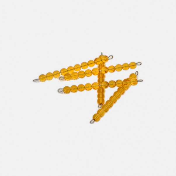 10 DECINE DI PERLE ORO, IN VETRO