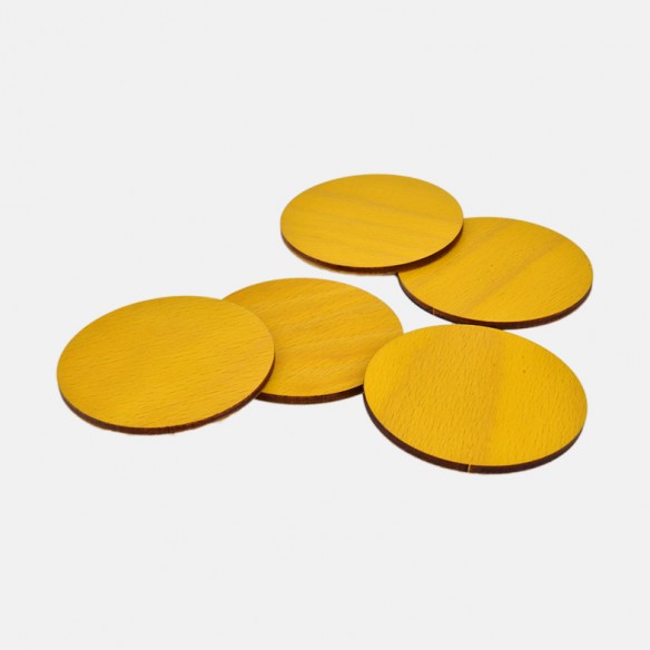 SCATOLA DELL'IMBUCARE CON 5 DISCHI IN LEGNO
