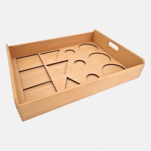 TRAY FOR LARGE GEOMETRIC SOLIDS