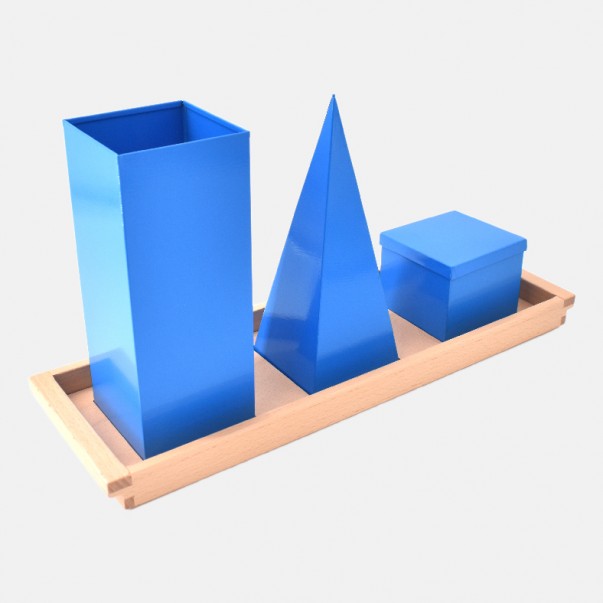 SOLIDI GEOMETRICI IN METALLO CON VASSOIO