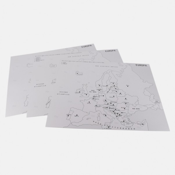 CARDBOARD MAPS FOR THE EUROPE INSET