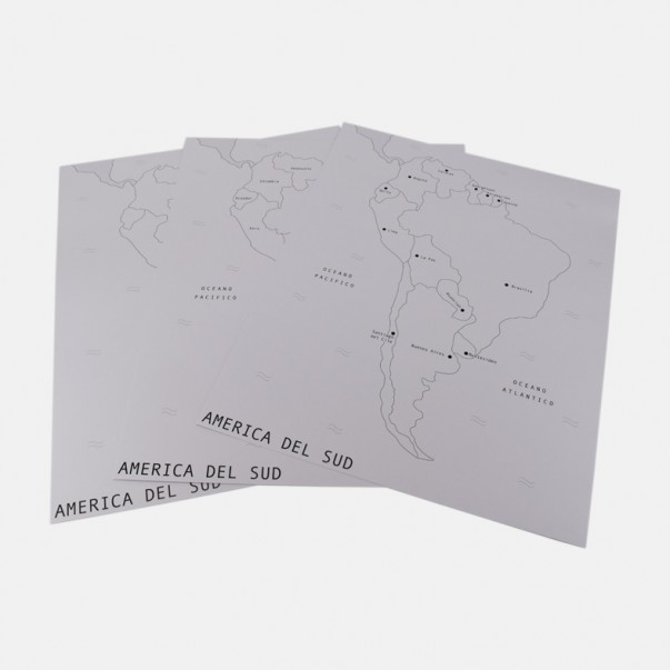 CARDBOARD MAPS FOR THE SOUTH AMERICA INSET