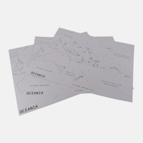 CARDBOARD MAPS FOR THE OCEANIA INSET